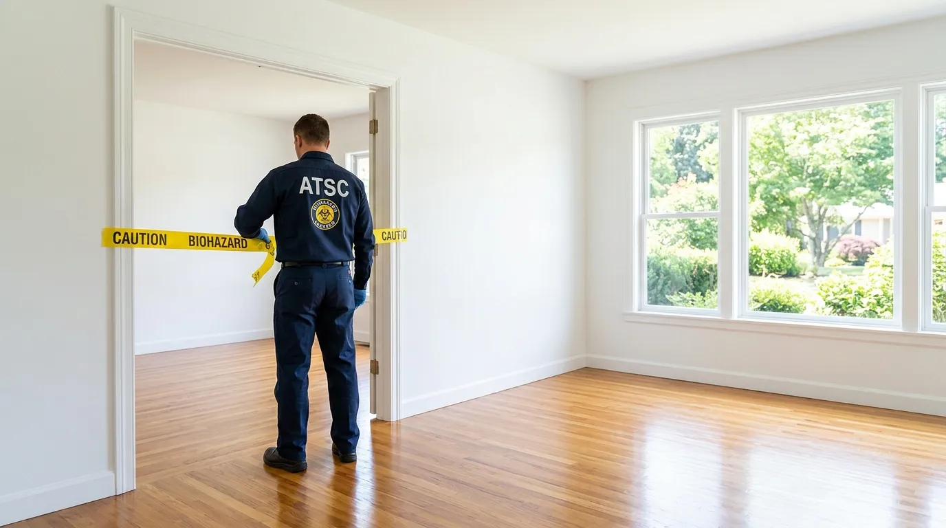 Certified biohazard cleanup crew performing Decomposition Cleanup in Palos Heights